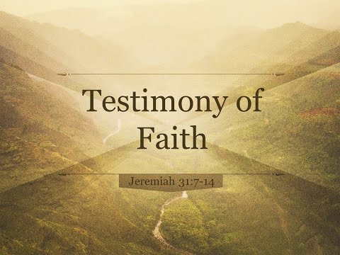 Reflections on Jeremiah 31:7-14