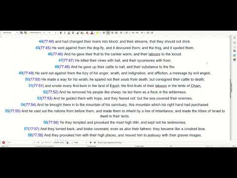 06 09 Scripture Psalms 78:32-72