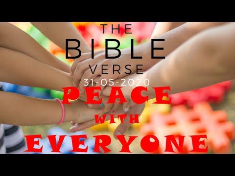 Peace with everyone | Bible Verse for today | The Bible Verse | Romans 12:14-18 | 31-05-2020