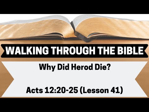 Why Did Herod Die? | Acts 12:20-25 | Lesson 41 | WTTB