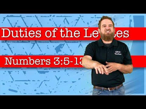 Duties of the Levites - Numbers 3:5-13