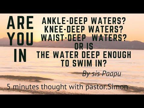 4 Levels in the water | Ezekiel 47:3-5 | By Sis Paapu |