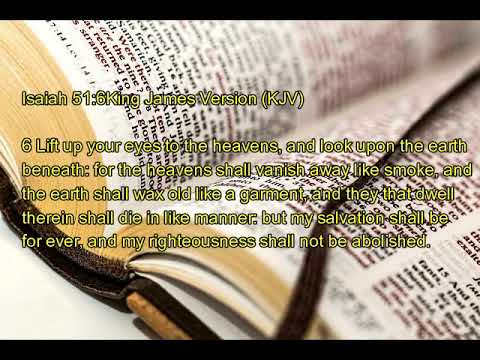 Time for Praying Isaiah 51:6