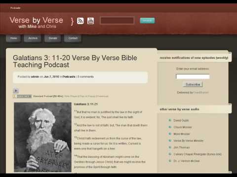 Galatians 3: 11-20 Verse By Verse Part 1
