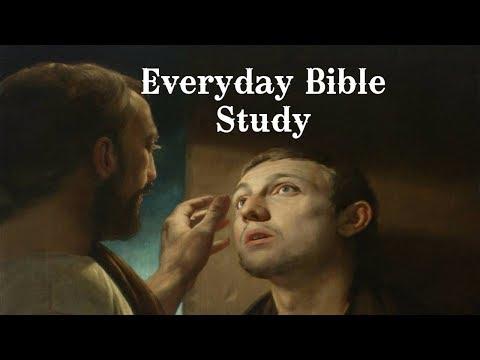 Everyday Bible Study - Jesus Heals 2 Blind Men - Matthew 9:27-38 - John Riley