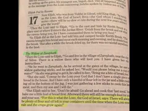 Biblically Speaking: 1 Kings 17:14 GOD HAS PLENTY AND WILL PROVIDE