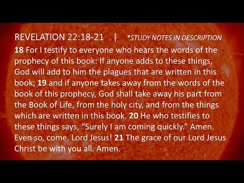 Revelation 22:18-21 | Revelation Bible Study