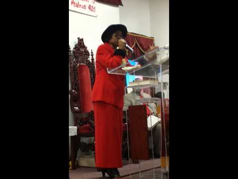 Bishop Cuthbertson preaching The Power Of Witnessing John 4:3-31,39-41, 2/16/14