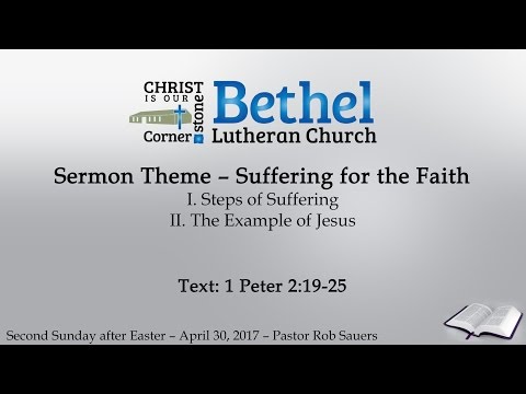 Sermon - Easter 1 - 1 Peter 2:19-25