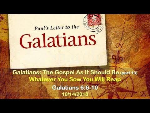 Whatever You Sow You Will Reap | Galatians 6:6-10 | New LIFE Fellowship