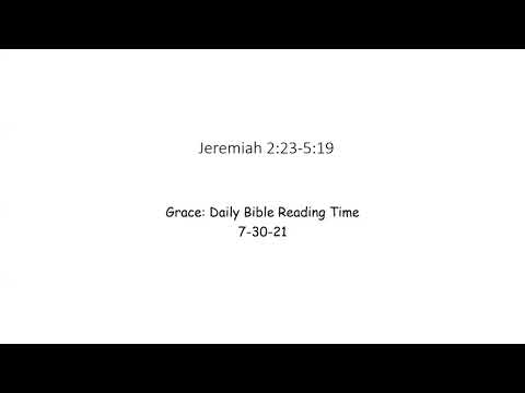 7-30-21 Jeremiah 2:23-5:19