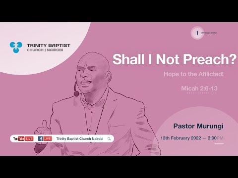 Evening Service | Shall I Not Preach? | Micah 2:6-13