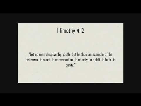 1 Timothy 4:11-13 - Jonathan Burns (Wed. Evening Bible Study Oct. 2, 2019)