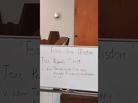 Mt. Zion Church School 6/28/2020 - FEAST WITH WISDOM - Proverbs 9:1-18, Sister Laura Hunt