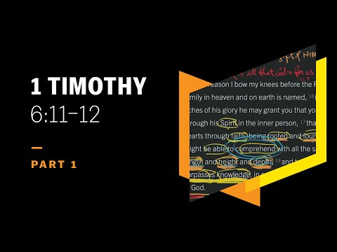 The Christian Life as Fleeing and Pursuing: 1 Timothy 6:11–12, Part 1