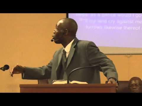 Message: Job 31:34-40 by Pastor VALSAINT at Gospel Assembly University