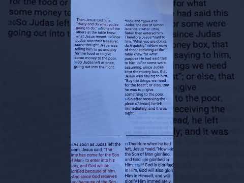 The reading of John 13:27–30￼