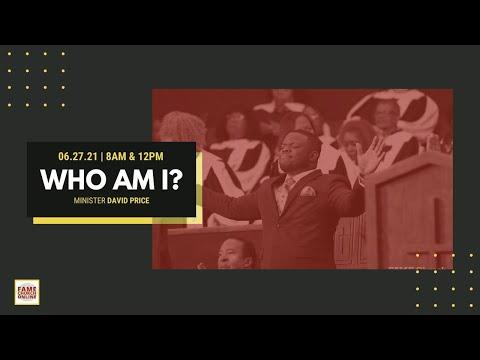 June 27, 2021 12:00PM “Who AM I" Job 1:1-12(ESV) Minister David D. Price