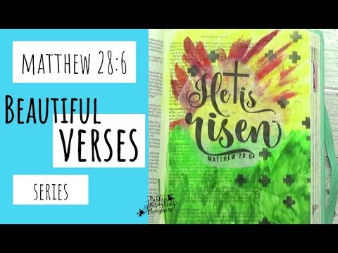Matthew 28:6   Beautiful Verses Series Printable