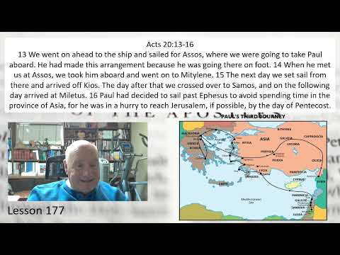 Acts 20:13-16 Lesson 177 November 23, 2022