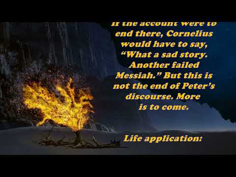 Daily Bible Verse Commentary  -  Acts 10:39
