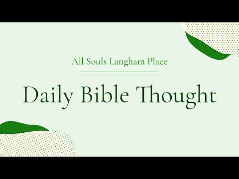 Daily Bible Thought | Lamentations 3:21-24 | Friday 15 May 2020