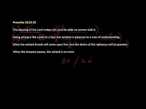 Proverbs 10:22-25