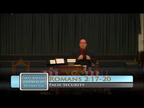 FBC Putney - False Security - Romans 2:17-20 - 11/11/2012 PM