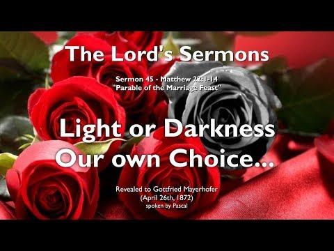 Light or Darkness... It's your Choice ❤️ The Lord elucidates Matthew 22:1-14