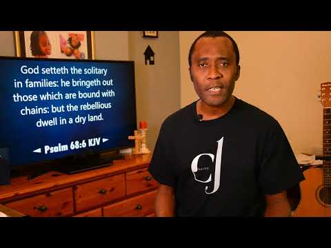 ◄ Psalm 68:6 ► God set the solitary in families: he brings out those which are bound with chains..