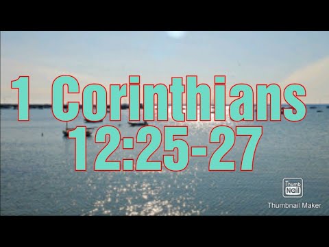 1 Corinthians 12:25-27