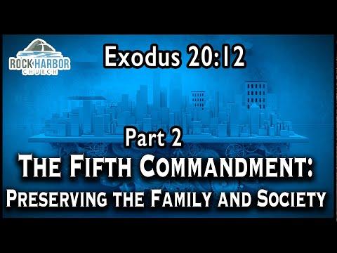 Sunday Sermon 8/8/2021:  The Fifth Commandment:  [Exodus 20:12] Part 2