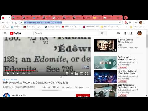 RE: Hebrew Israelites Respond to Deuteronomy 23:7 (Very Sad)