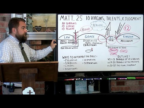 Matthew 25:1 to 46 The 10 Virgins, Talents, Judgment, and the Gospel