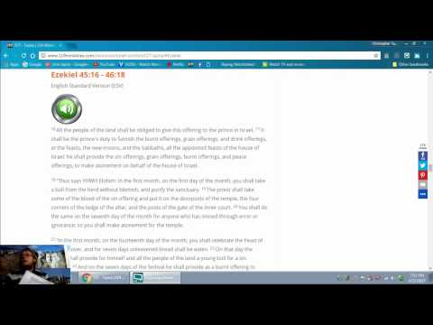 Ezekiel 45:16 - 46:18