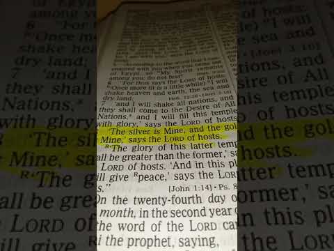 Haggai 2:8 Silver and Gold