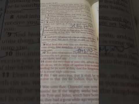 The Living Word of God. Scripture Reading Luke 10:7-9 KJV