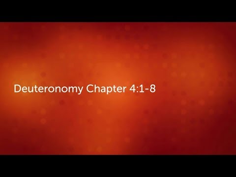 Deuteronomy 4:1-8