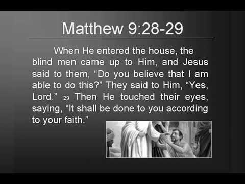 #VoiceOfWorship  - Matthew 9: 28-29 #GODwantsUsWell