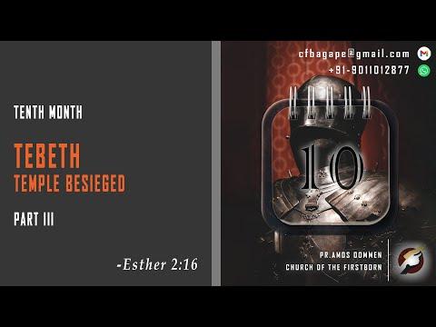 17.01.2021 - Today’s Manna – Tebeth – Temple besieged – Tenth month – Esther 2:16 – Part III