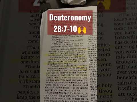 Deuteronomy 28:7-10 NIV ***Your enemies will flee from you 7 ways! #ReadTheWordWithVicky