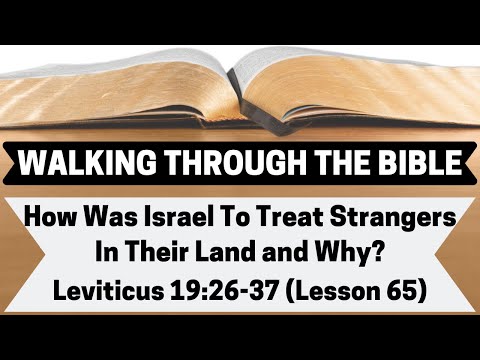 How Was Israel To Treat Strangers In Their Land and Why? [Leviticus 19:26-37][Lesson 65][WTTB]