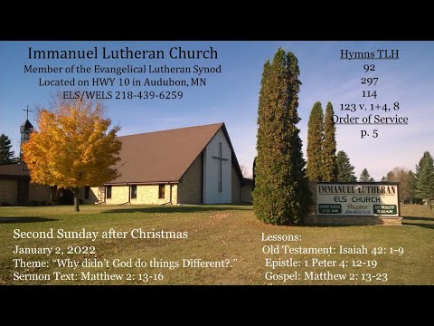 “Why didn’t God do things Different?”  Matthew 2: 13-16 Second Sunday after Christmas Jan 2, 2022