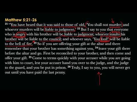 Matthew 5:21-26