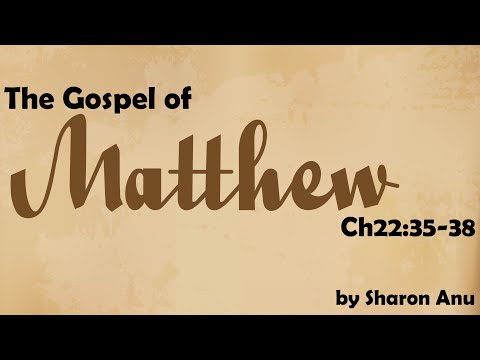 DMTYF Bible Study - "Matthew 22:35-38"