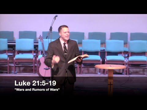 "Wars and Rumors of Wars" - Luke 21:5-19 (1.31.16) - Pastor Jordan Rogers