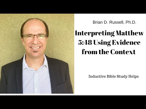 Interpreting Matthew 5:48 Using Evidence from Context