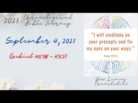 Chronological Daily Bible - September 4 - Ezekiel 40:38 - 43:27