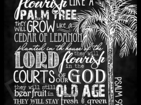 Reflections on Psalm 92:1-4, 12-15