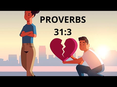 Never Place Women On A Pedestal ( Proverbs 31:3 )